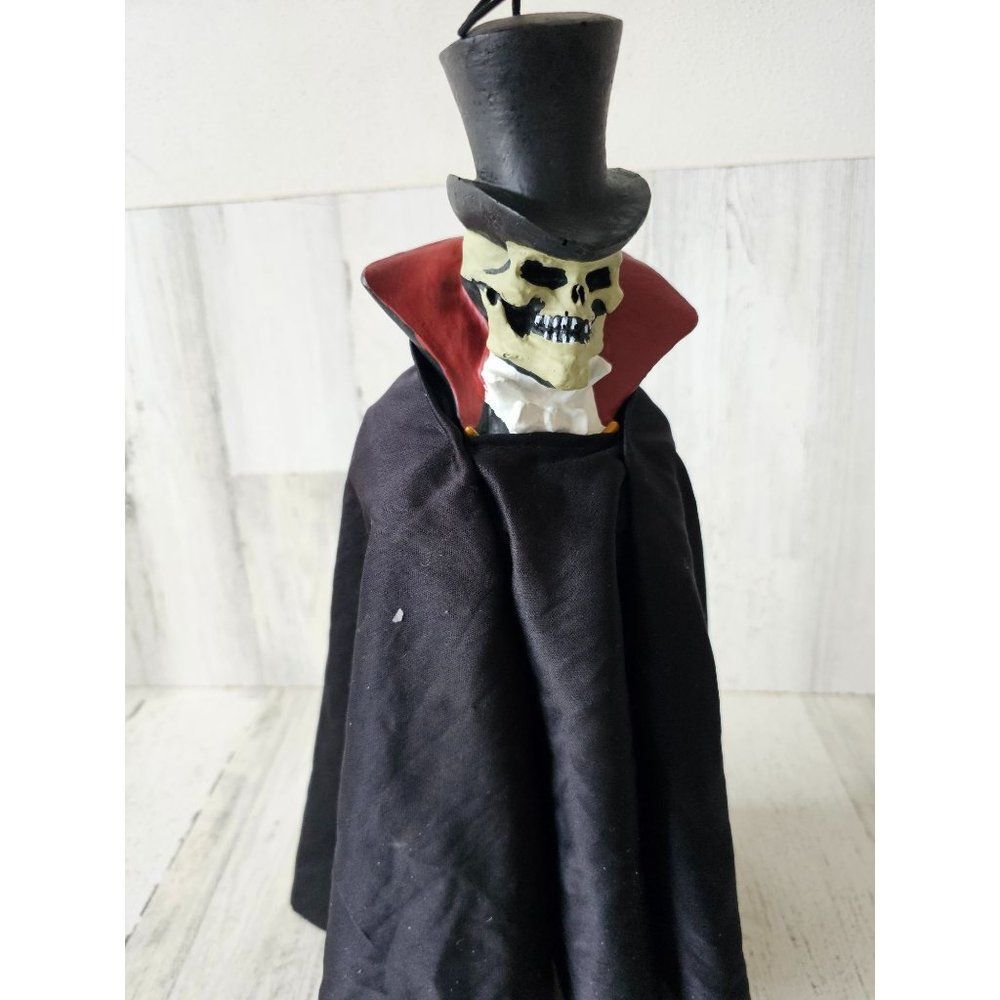 Paper magic phantom of the Opera skeleton top hat hanging Halloween vintage deco